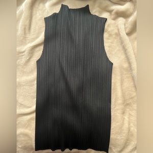 sold-issey miyake pleats please mock neck top
